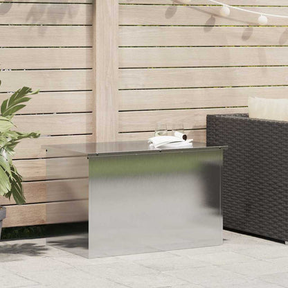 Caja De Almacenamiento Exterior Plateado