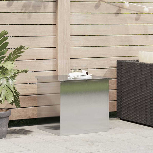 Caja De Almacenamiento Exterior Plateado