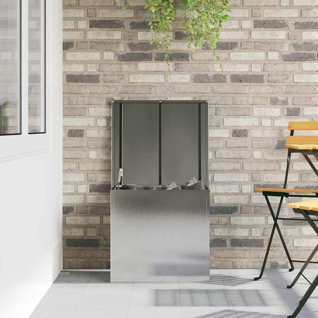 Caja De Almacenamiento Exterior Plateado
