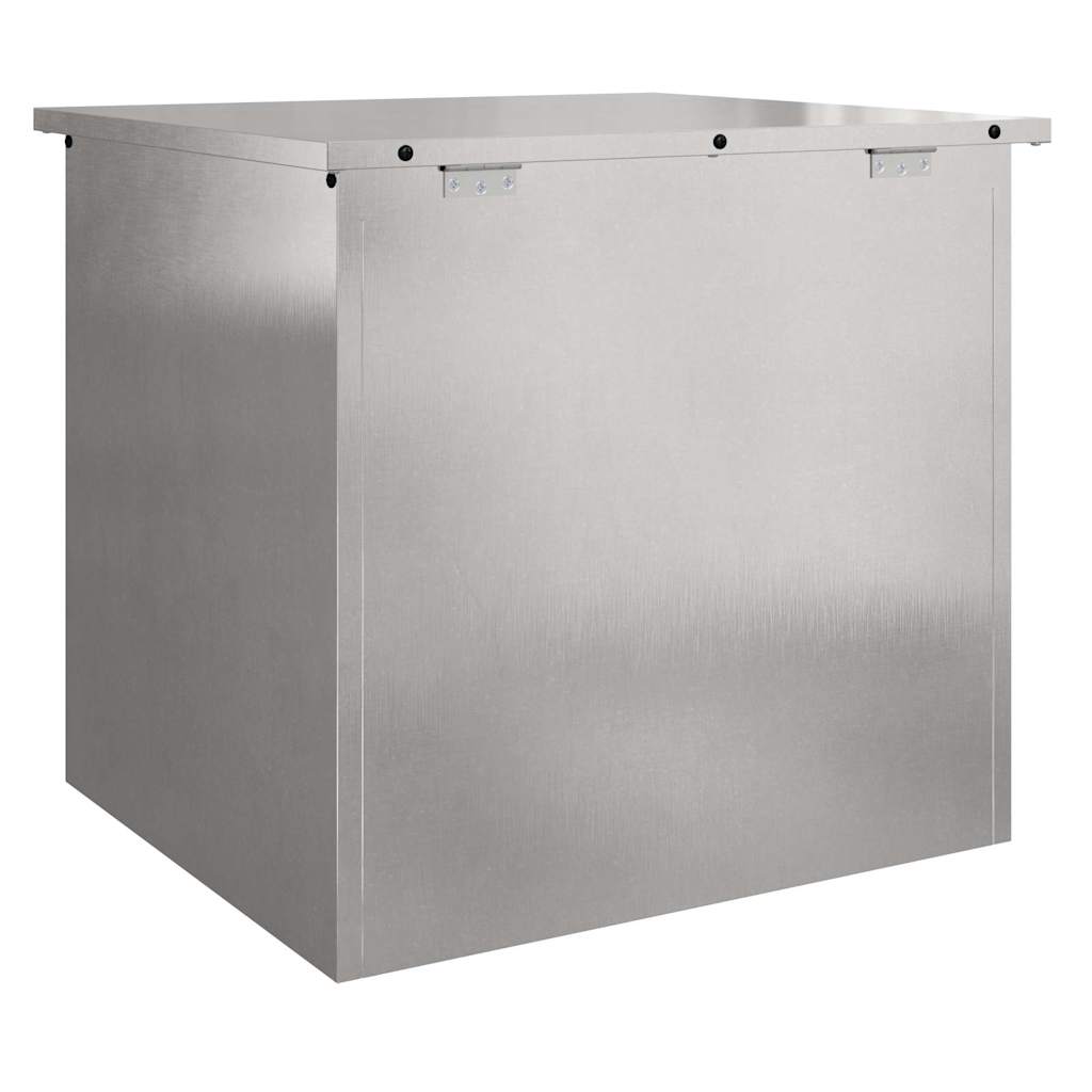 Caja De Almacenamiento Exterior Plateado