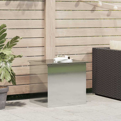 Caja De Almacenamiento Exterior Plateado