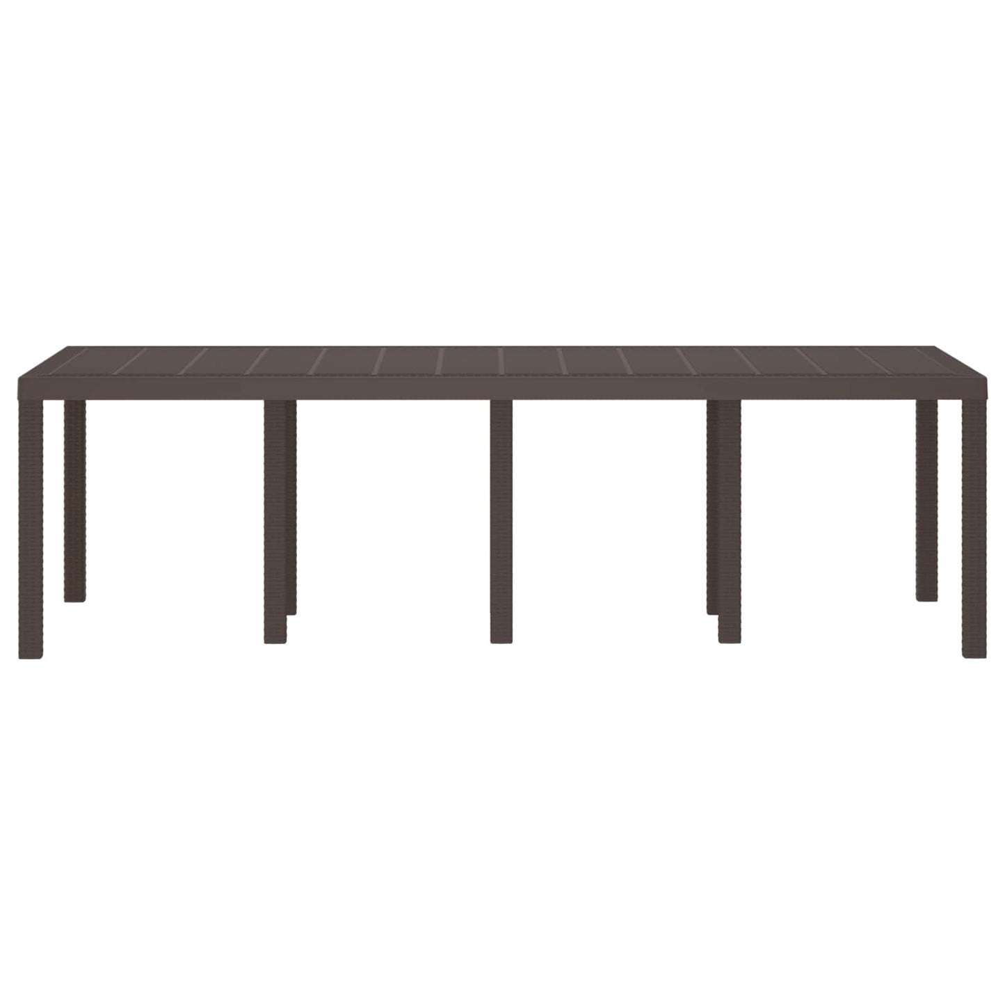 Mesa De Jardín 250 X 100 X 73 Cm Ratán Sintético