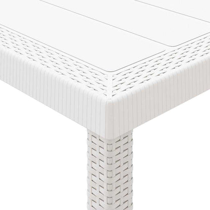 Mesa De Jardín 300 X 100 X 73 Cm Ratán Sintético