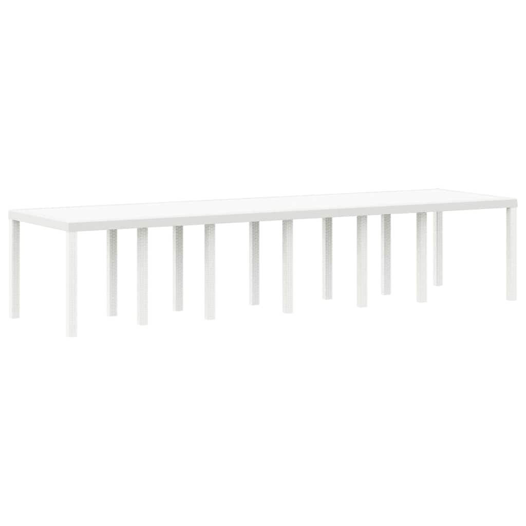 Mesa De Jardín 350 X 100 X 74 Cm Ratán Sintético