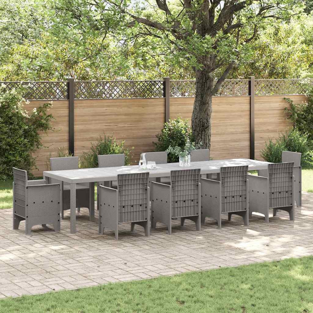Mesa De Jardín 250 X 100 X 73 Cm Ratán Sintético