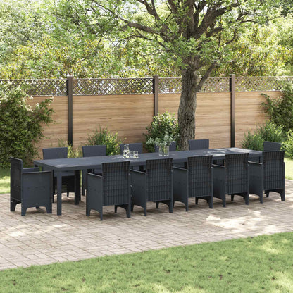Mesa De Jardín 250 X 100 X 73 Cm Ratán Sintético