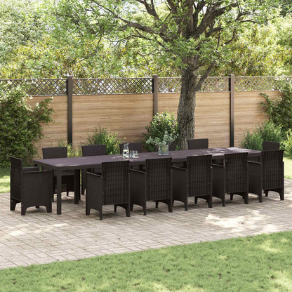 Mesa De Jardín 250 X 100 X 73 Cm Ratán Sintético