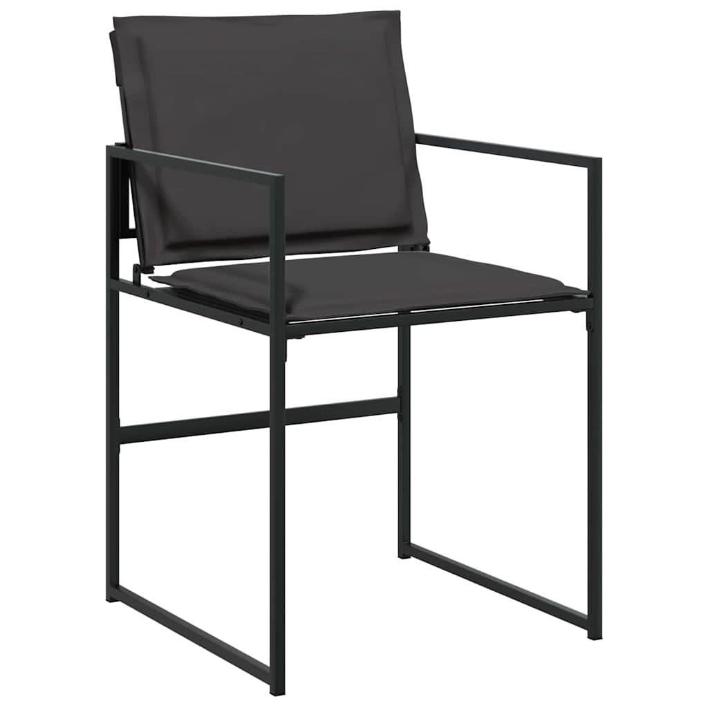 Conjunto De Comedor De Jardín 9 Pcs Negro 200 X 80 X 73 Cm