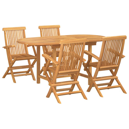 Conjunto De Comedor De Jardín 7 Pcs Marrón