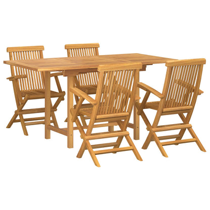 Conjunto De Comedor De Jardín 7 Pcs Marrón