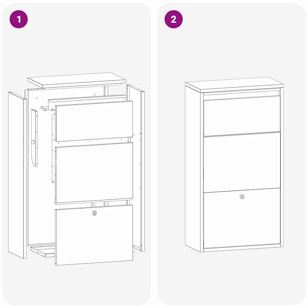 Caja De Entrega De Paquetes Con Puerta Plateado 44 X 22 X 82 Cm