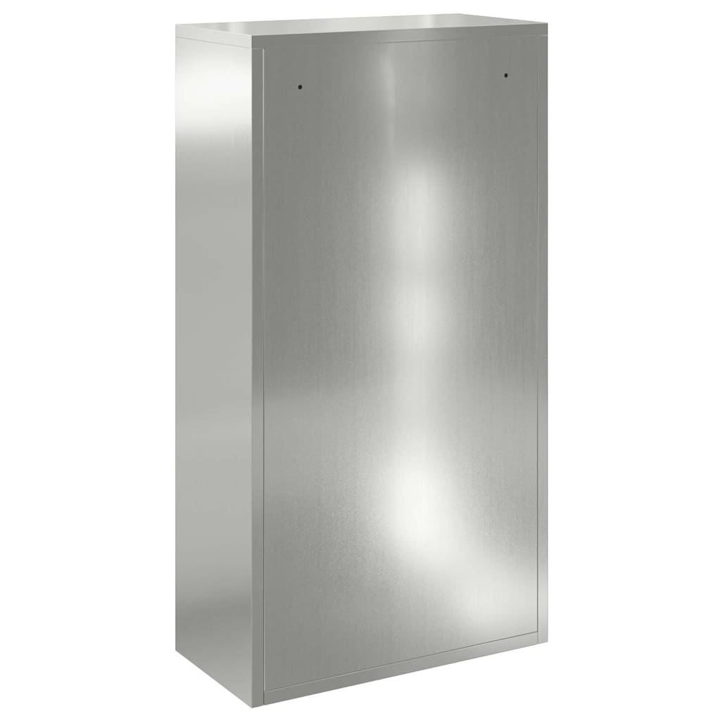 Caja De Entrega De Paquetes Con Puerta Plateado 44 X 22 X 82 Cm