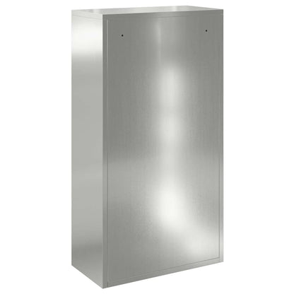 Caja De Entrega De Paquetes Con Puerta Plateado 44 X 22 X 82 Cm