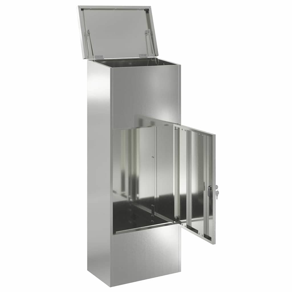 Caja De Entrega De Paquetes Negro 44,5 X 29 X 110,5 Cm
