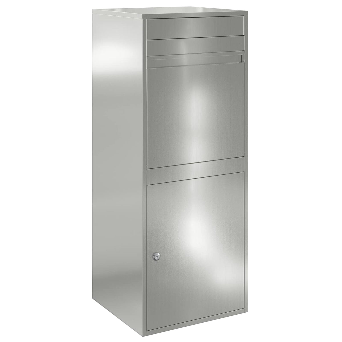 Caja De Entrega De Paquetes Plateado 41 X 38 X 103 Cm