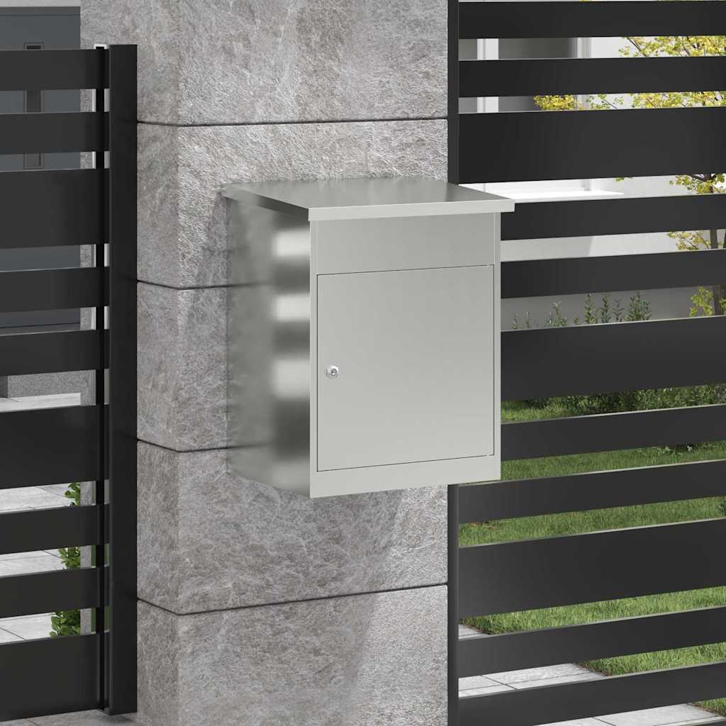 Caja De Entrega De Paquetes Con Puerta Negro 47,5 X 38 X 59 Cm