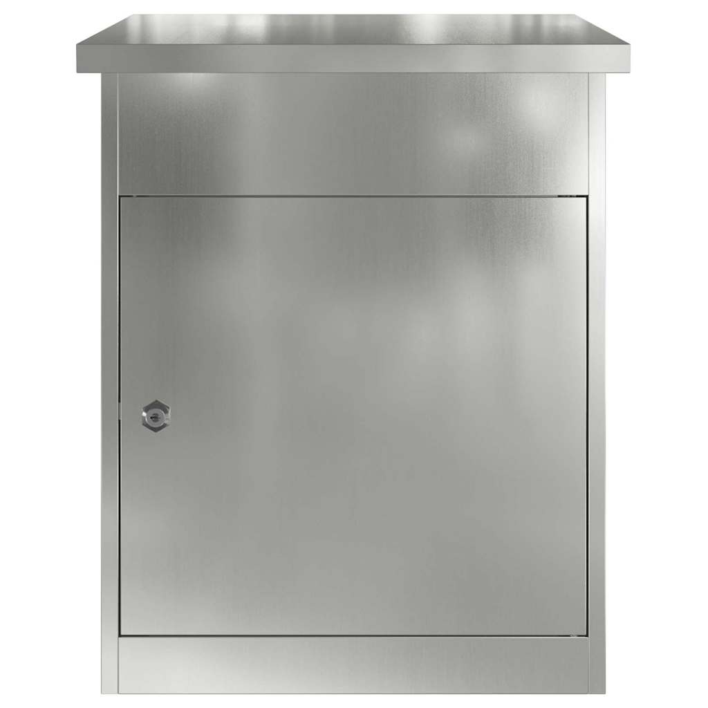 Caja De Entrega De Paquetes Con Puerta Negro 47,5 X 38 X 59 Cm