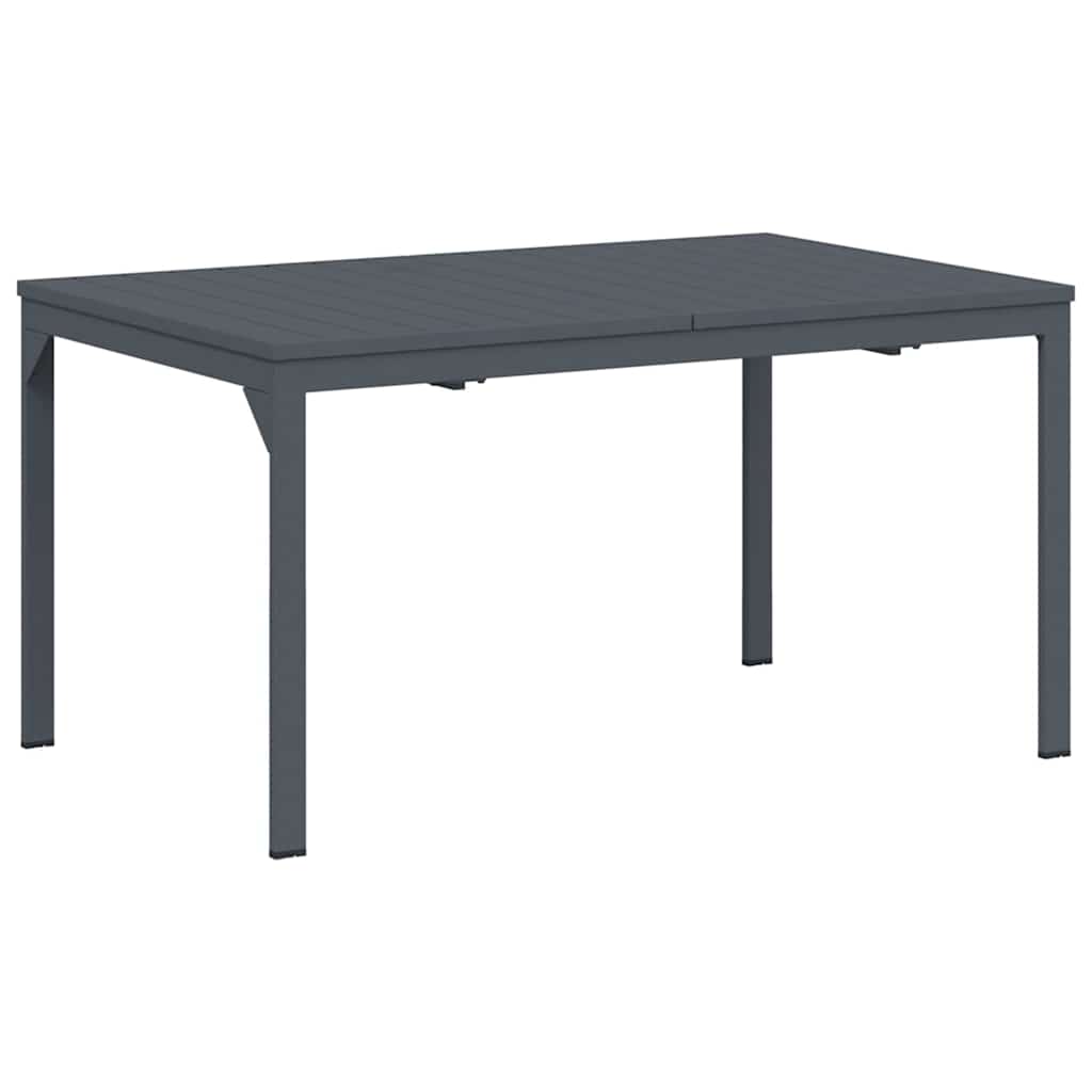 Mesa De Cena Exterior Plegable Antracita 210 X 90 X 73 Cm Acero