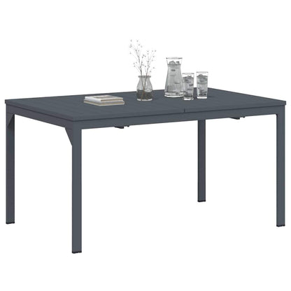 Mesa De Cena Exterior Plegable Antracita 210 X 90 X 73 Cm Acero