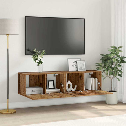 Conjunto De Mueble De Tv 2 Pcs Multicolor 60 X 30 X 30 Cm