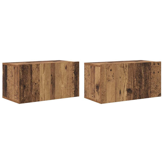 Conjunto De Mueble De Tv 2 Pcs Multicolor 60 X 30 X 30 Cm