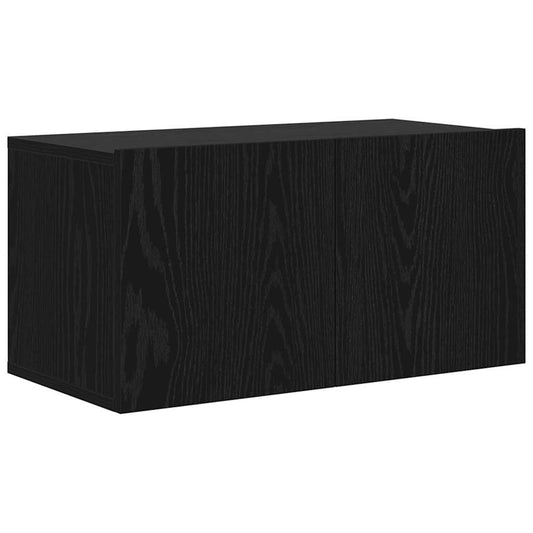 Conjunto De Mueble De Tv Negro 60 X 30 X 30 Cm