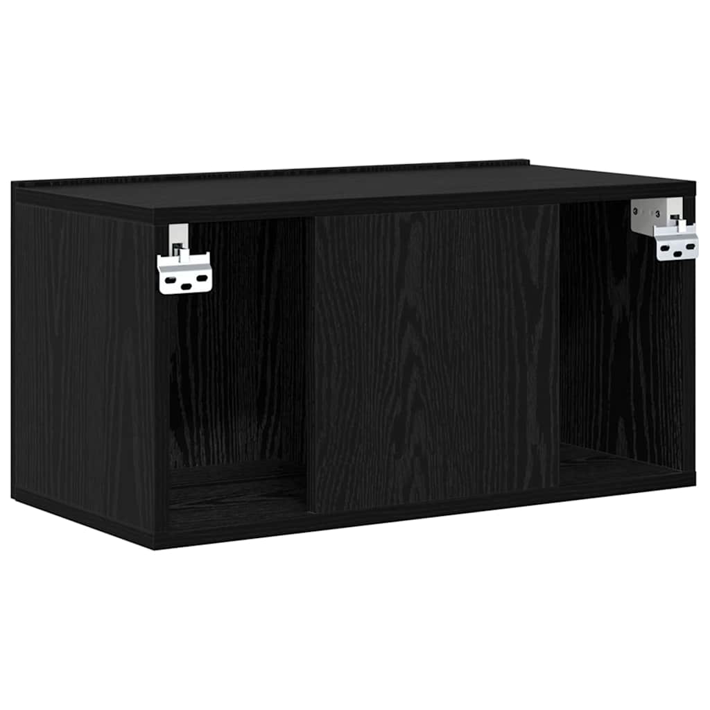 Conjunto De Mueble De Tv Negro 60 X 30 X 30 Cm