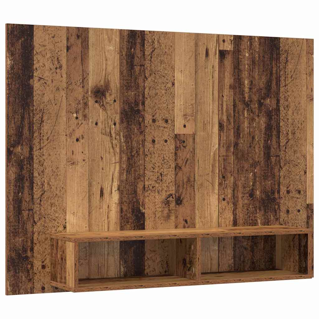 Conjunto De Mueble De Tv Madera Envejecida 120 X 23,5 X 90 Cm