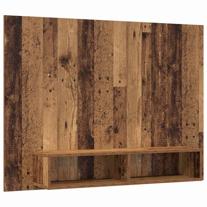 Conjunto De Mueble De Tv Madera Envejecida 120 X 23,5 X 90 Cm