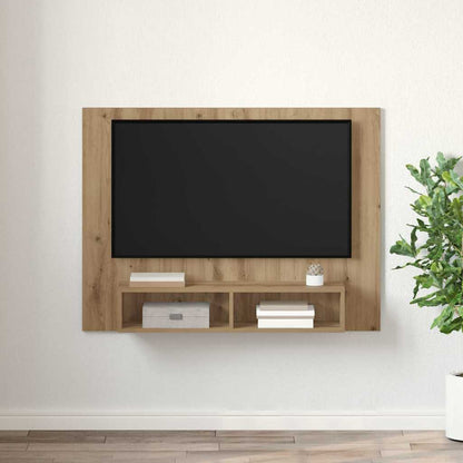 Conjunto De Mueble De Tv Roble Artesanal 120 X 23,5 X 90 Cm