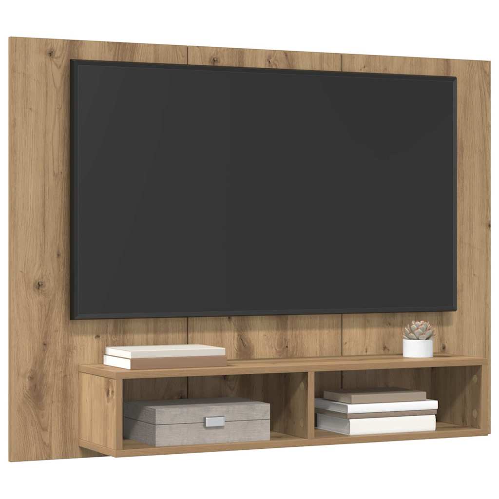 Conjunto De Mueble De Tv Roble Artesanal 120 X 23,5 X 90 Cm