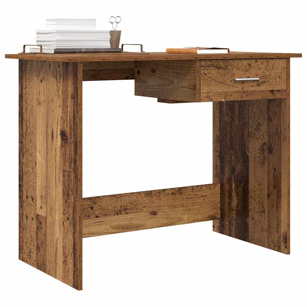 Escritorio Madera Vieja 100 X 50 X 76 Cm Madera De Ingeniería