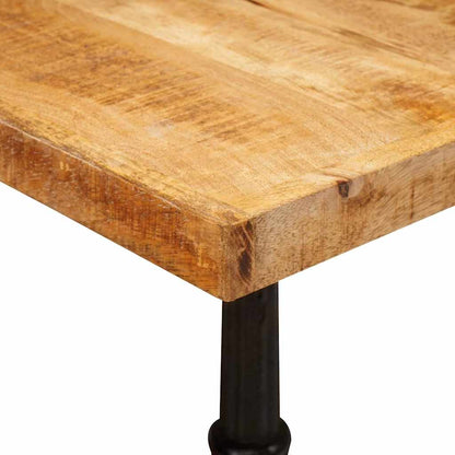 Mesa De Bistró Madera De Mango Maciza Marrón