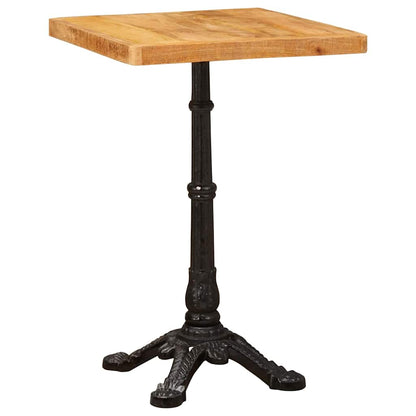 Mesa De Bistró Madera De Mango Maciza Marrón