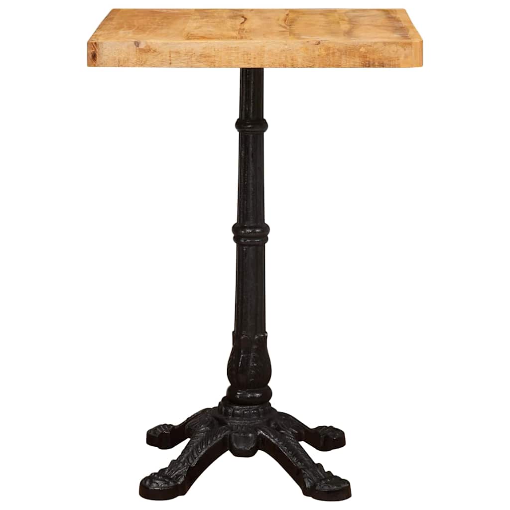 Mesa De Bistró Madera De Mango Maciza Marrón