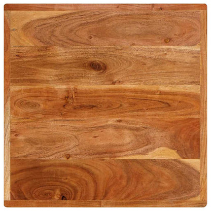 Mesa De Bistró Madera De Acacia Sólida Marrón