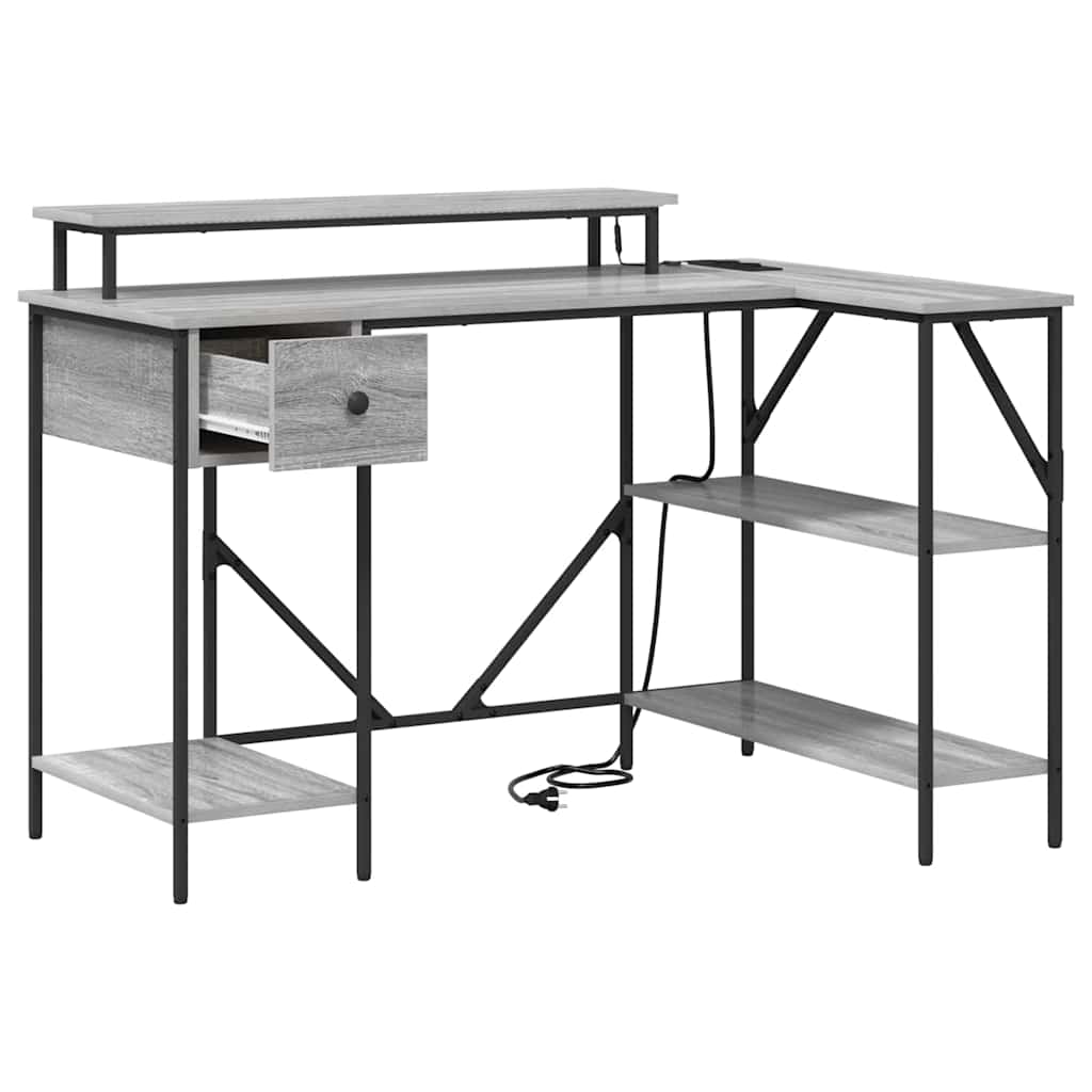 Escritorio 120 X 79 X 86,5 Cm Madera De Ingeniería