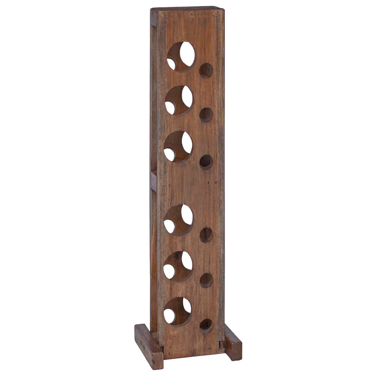 Estante Madera De Caoba Sólida Marrón