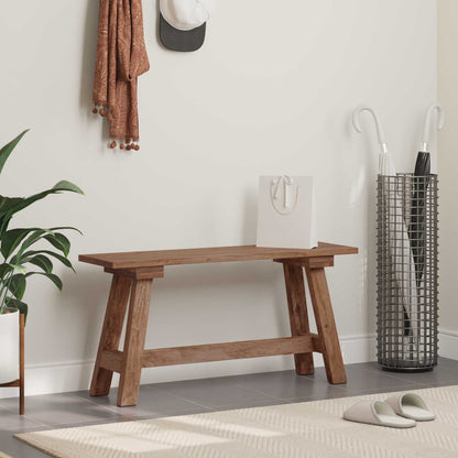 Banco Natural Madera Maciza De Caoba