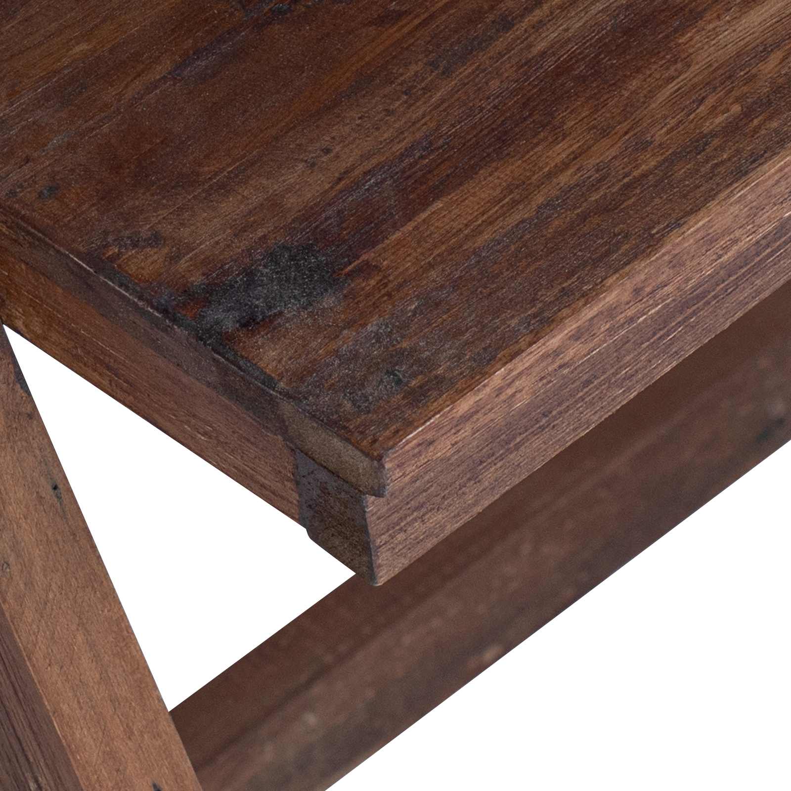 Escritorio Marrón 90 X 50 X 103 Cm Madera Sólida Recuperada