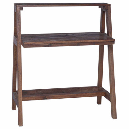 Escritorio Marrón 90 X 50 X 103 Cm Madera Sólida Recuperada