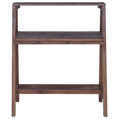 Escritorio Marrón 90 X 50 X 103 Cm Madera Sólida Recuperada