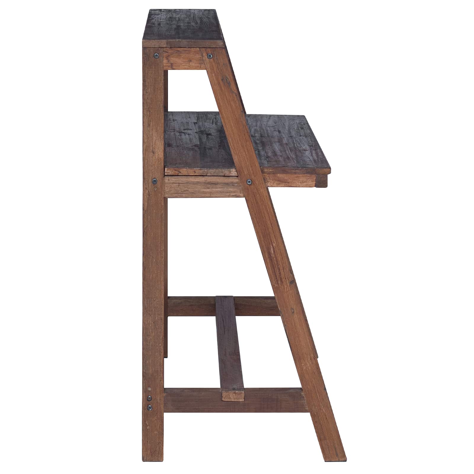 Escritorio Marrón 90 X 50 X 103 Cm Madera Sólida Recuperada