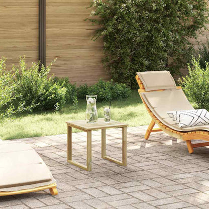 Mesa Natural 40 X 40 X 36 Cm Madera De Pino Impregnada