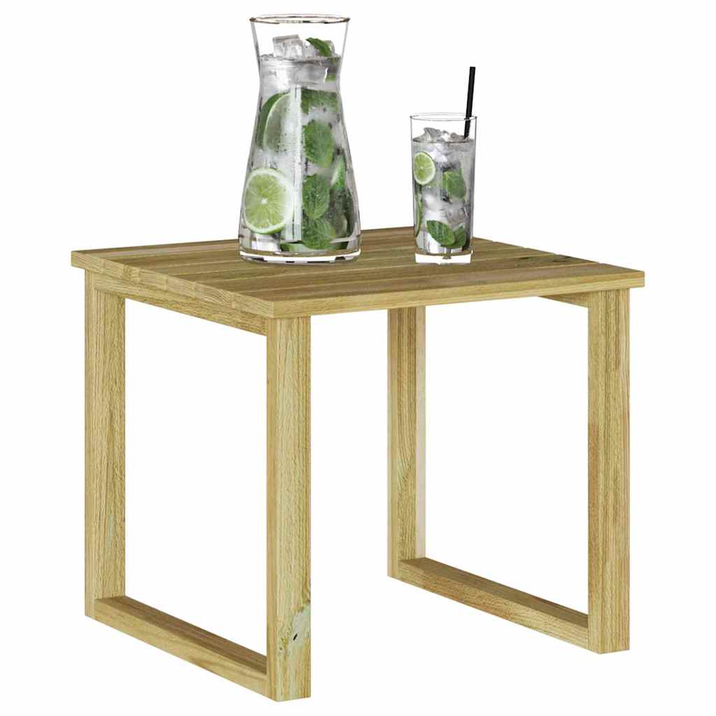 Mesa Natural 40 X 40 X 36 Cm Madera De Pino Impregnada
