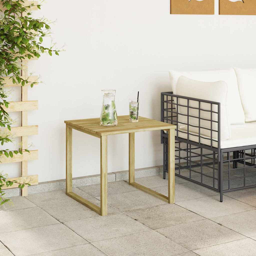 Mesa Natural 50,5 X 50 X 46 Cm Madera De Pino Impregnada