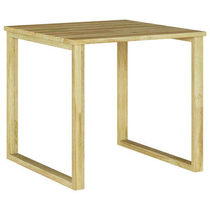 Mesa Natural 50,5 X 50 X 46 Cm Madera De Pino Impregnada