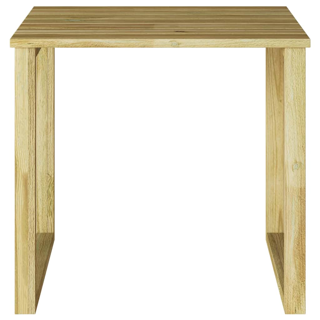 Mesa Natural 50,5 X 50 X 46 Cm Madera De Pino Impregnada