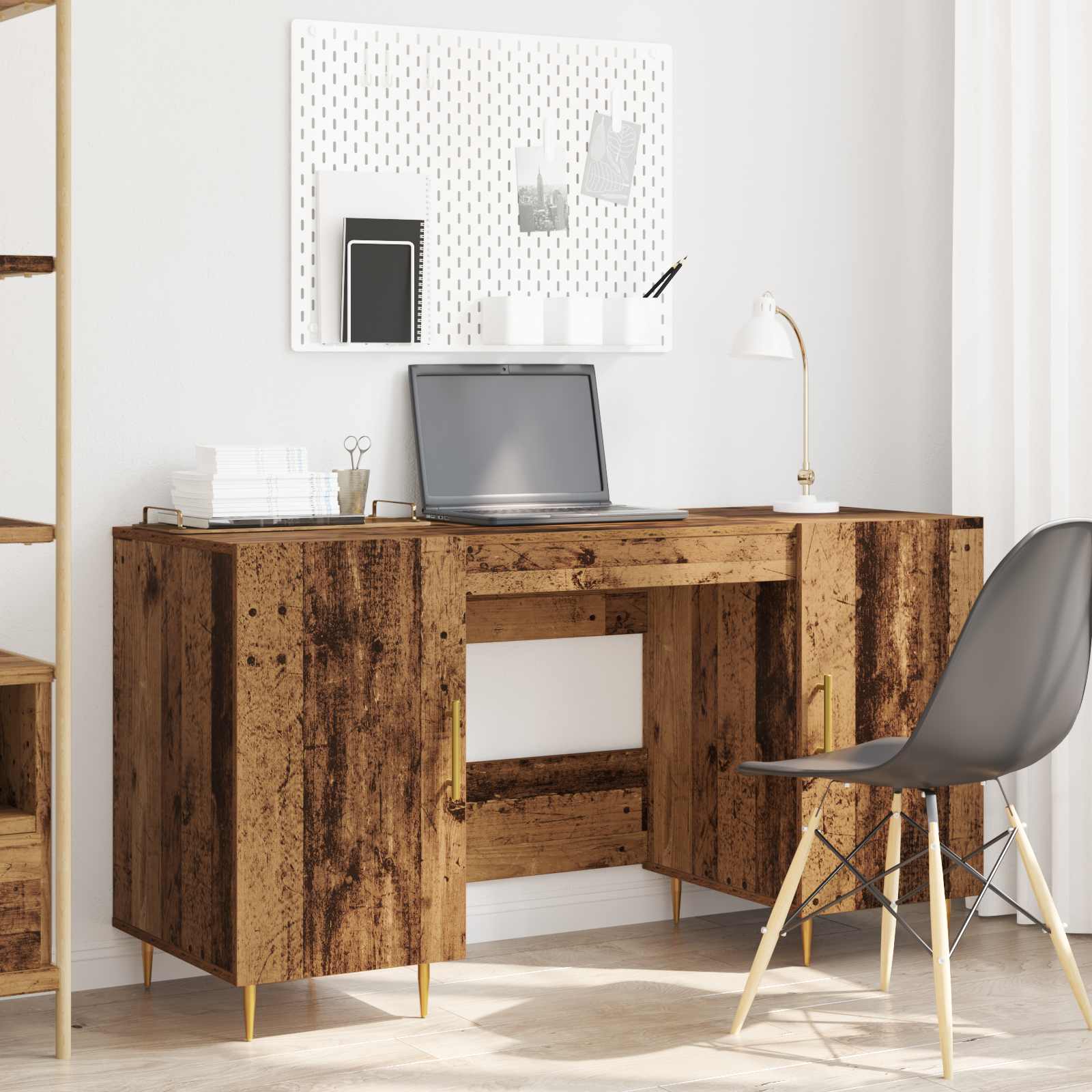 Escritorio 140 X 50 X 75 Cm Madera Contrachapada