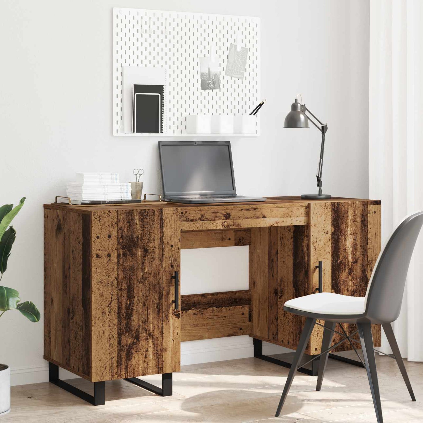 Escritorio 140 X 50 X 75 Cm Madera Contrachapada